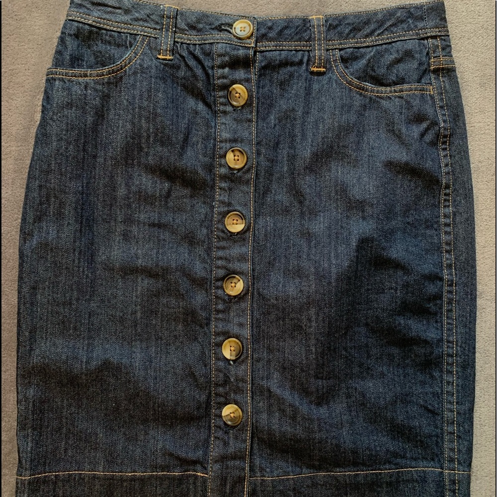 BODEN JEAN SKIRT